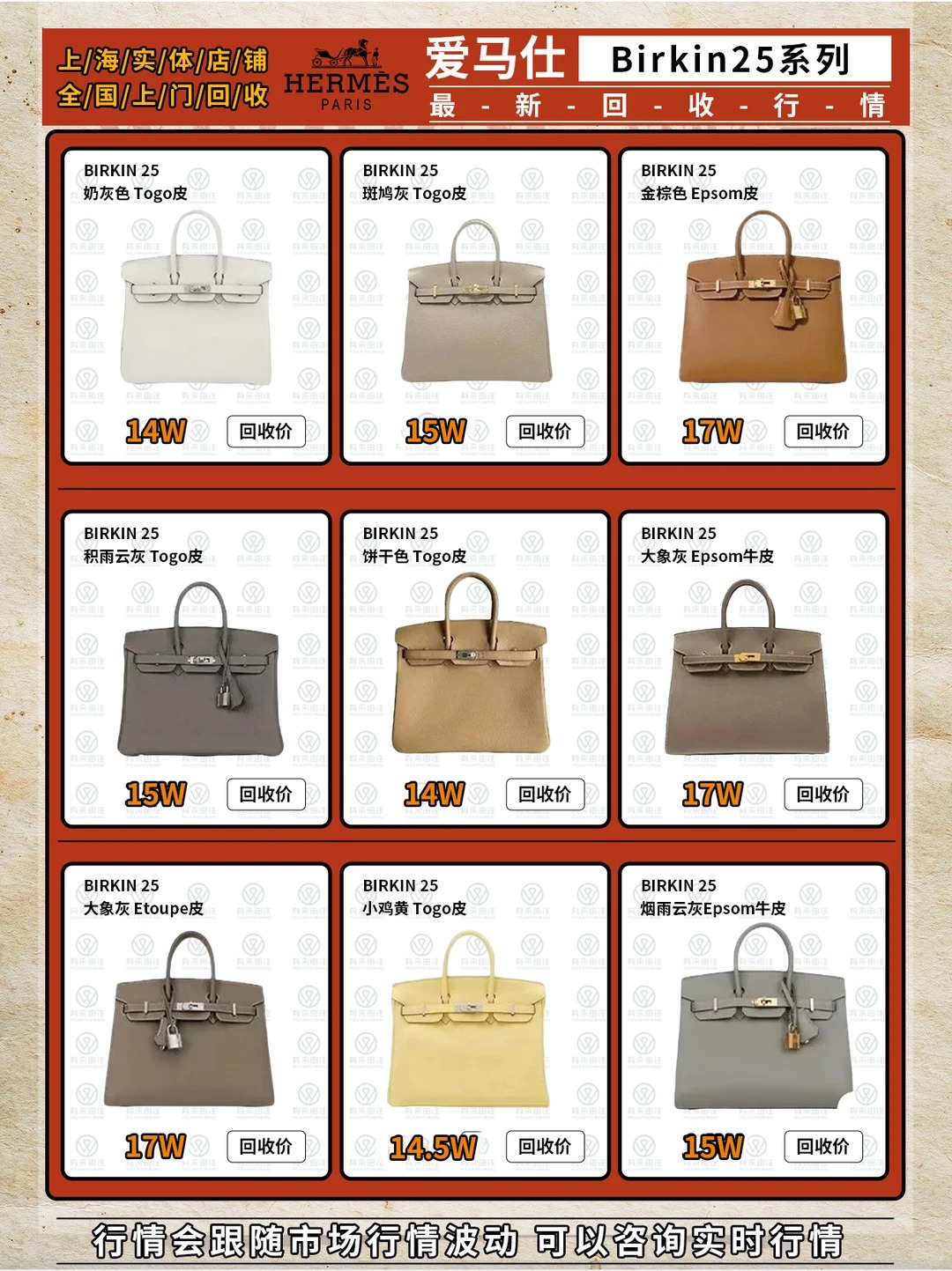 The Hermès Birkin 25 bag displayed in a store setting, highlighting its availability.